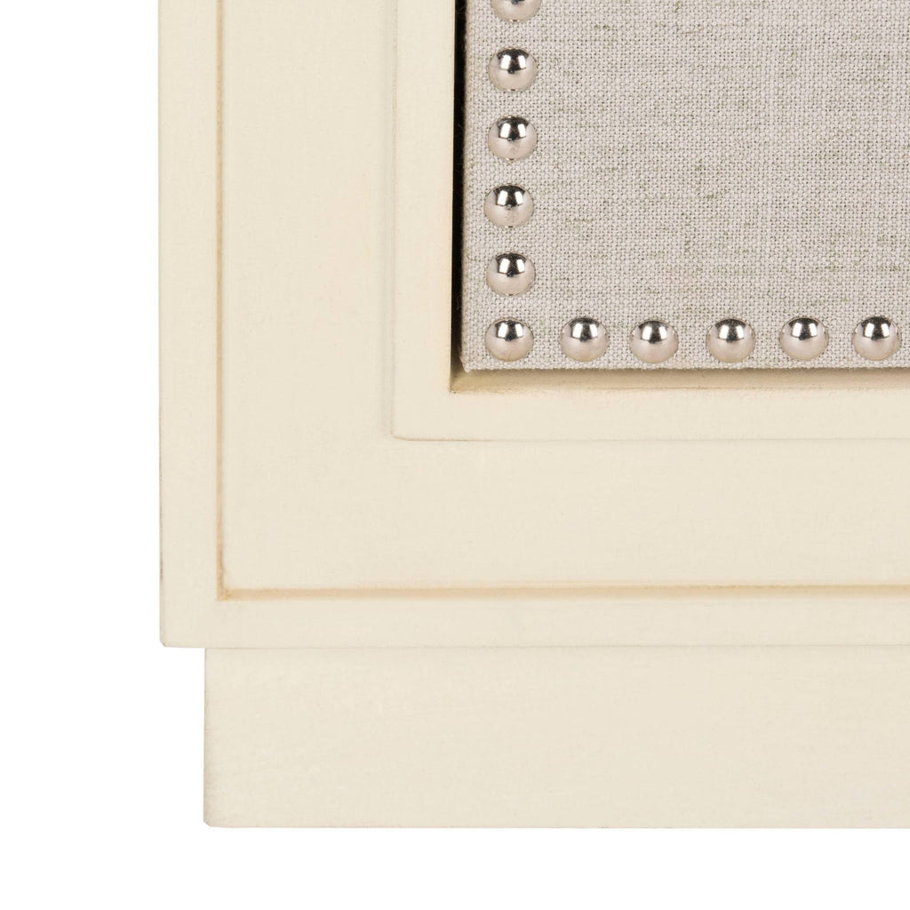 Beige Light Grey 3-Drawer Chest C7409