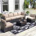 6 Piece Outdoor Patio Furniture Set with Coffee Table G435
