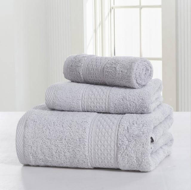 3-Piece 100% Cotton Bath Towel Set E311042