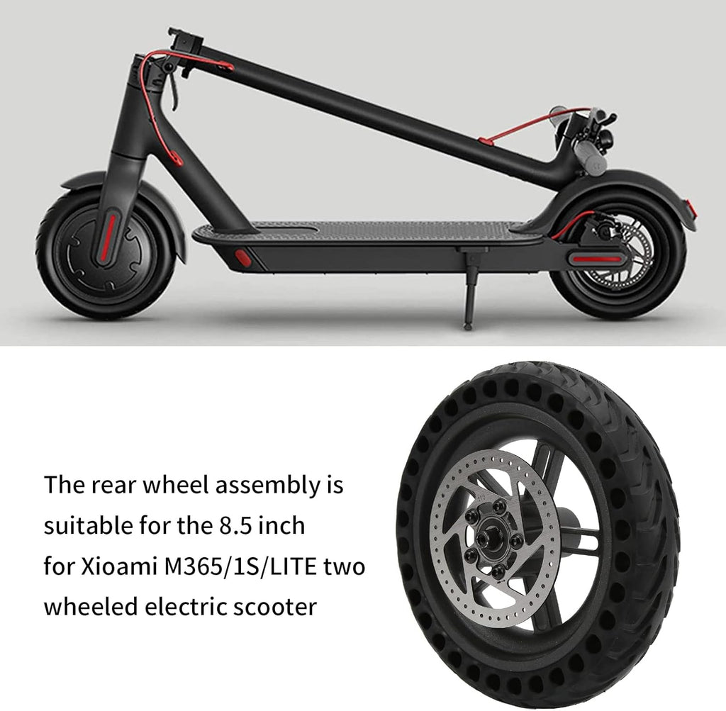 8.5 inch Electric Scooter Rear Tire Set with Wheel Hub Disc Brake, Pack of 2 T269824