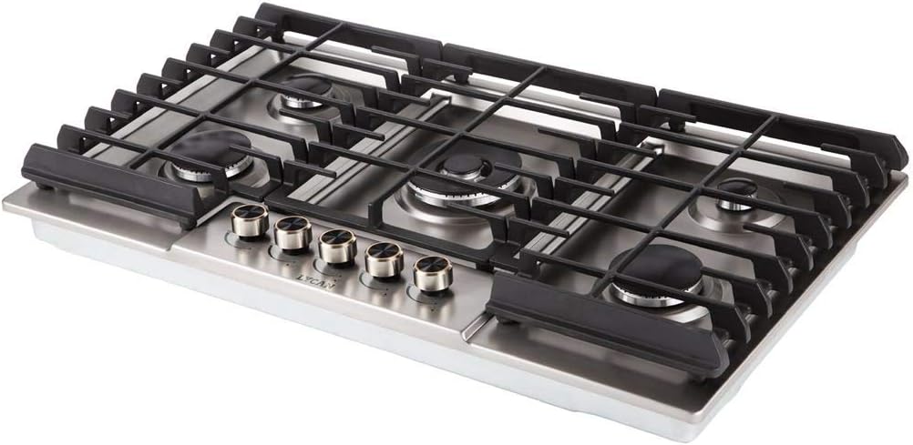 Stainless Steel 5 Burners 36 Inch Gas Range Cooktop O754
