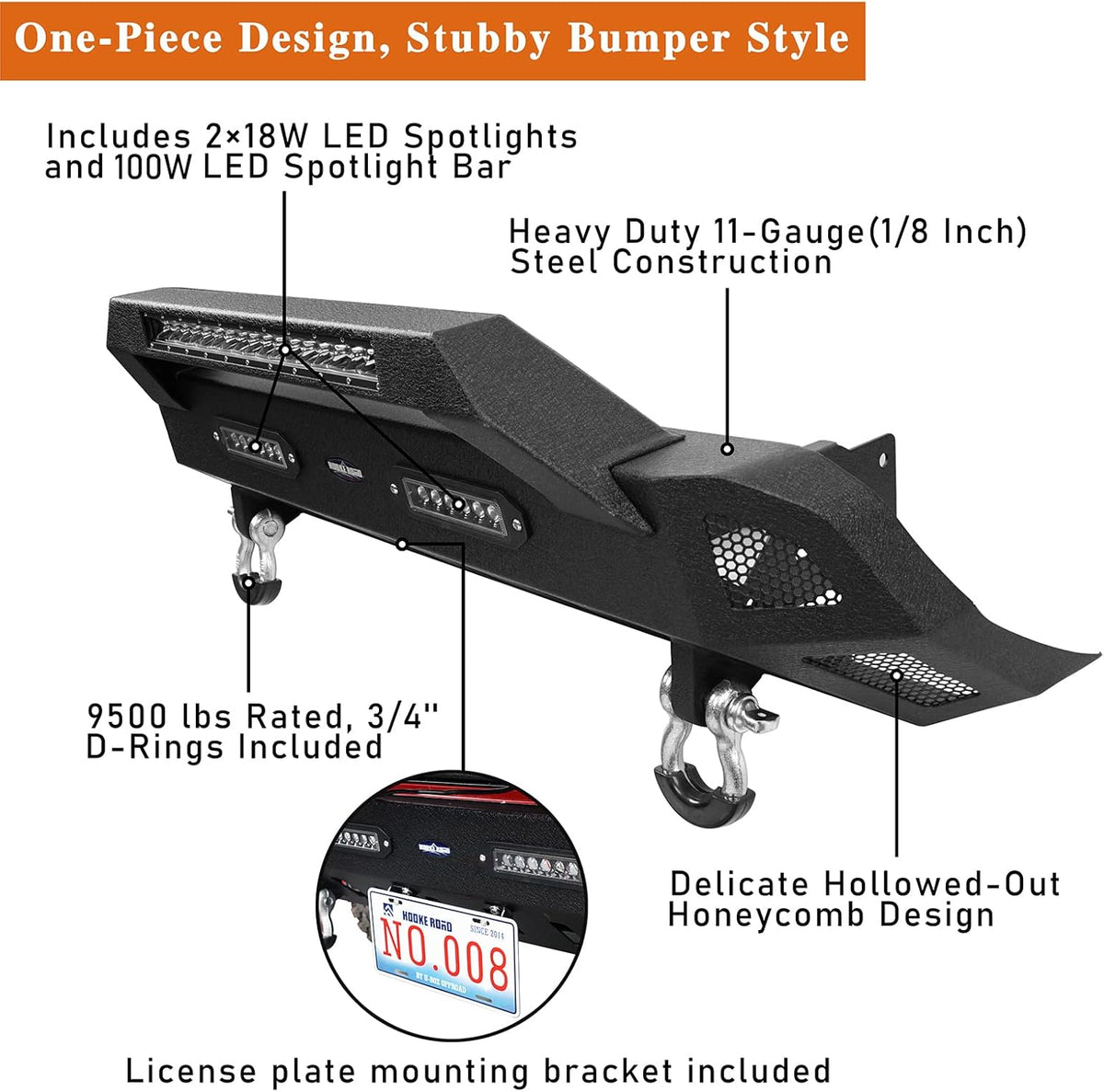 Tacoma Rear Bumper w/Sensor Holes + Front Bumper Kit C975676