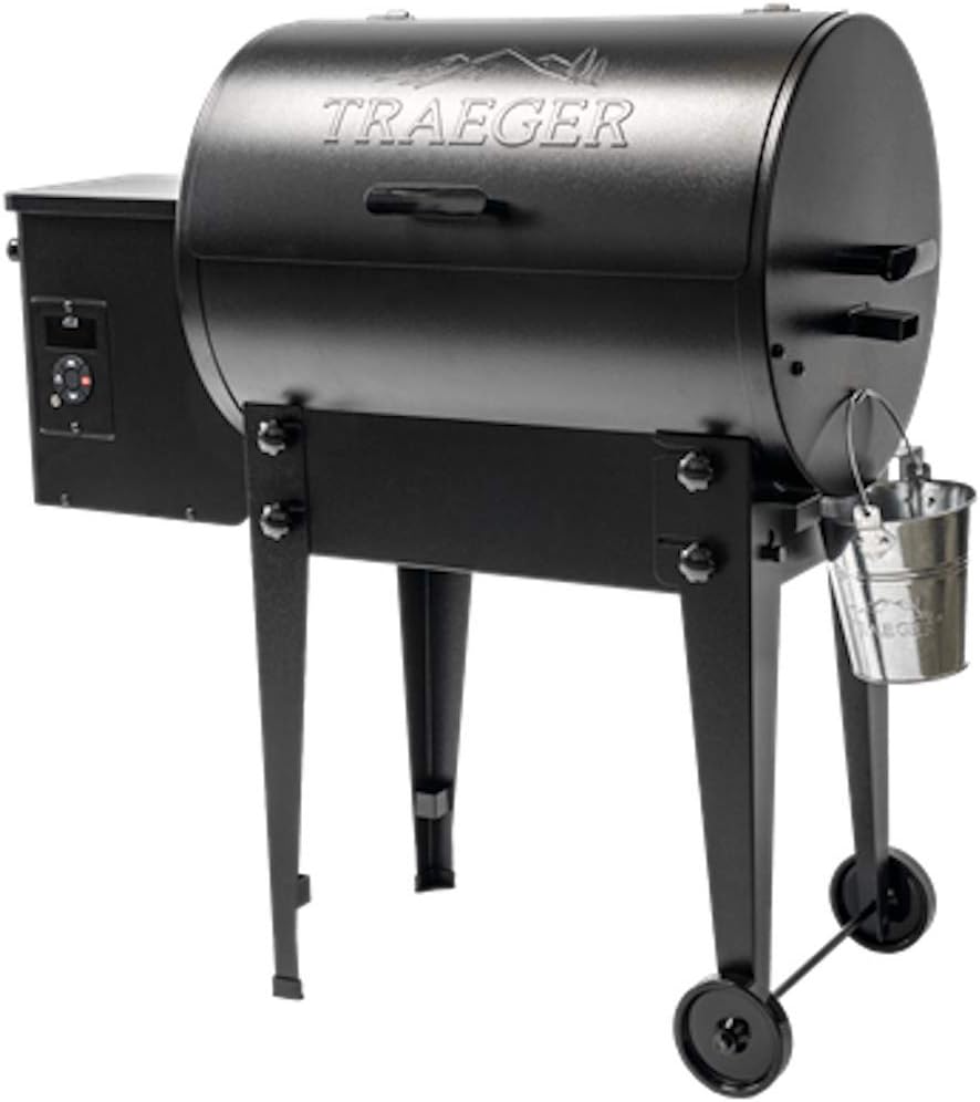 Black Portable Wood Pellet Grill and Smoker V774019