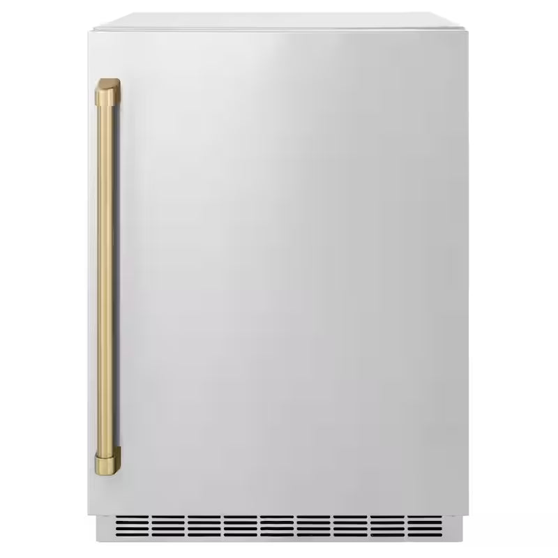 24 in. Single Zone Beverage Fridge with Stainless Door W477