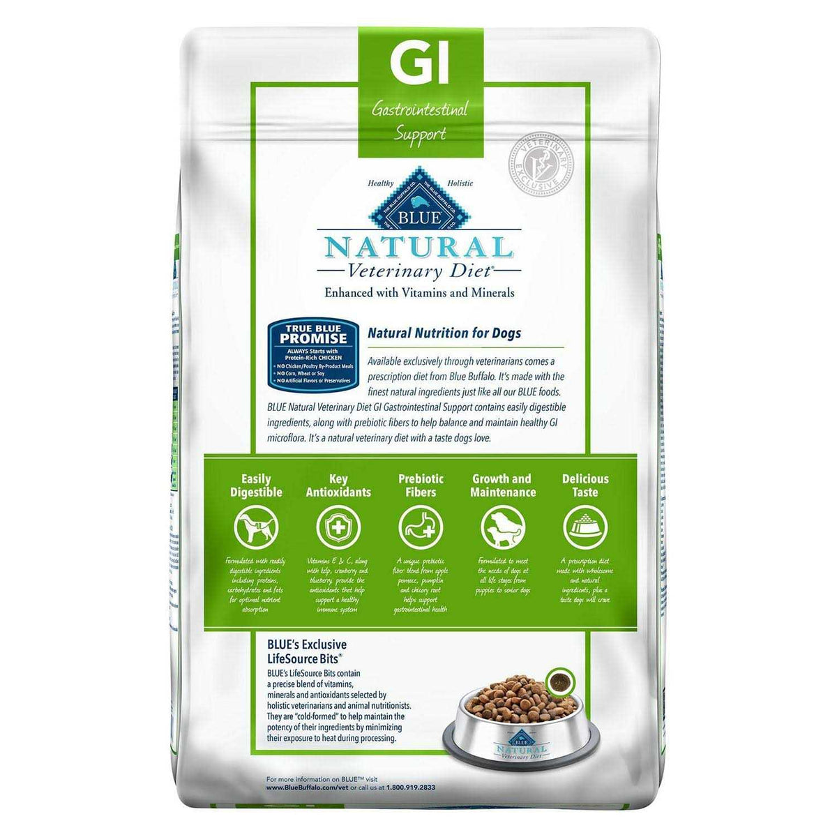 Natural Veterinary Diet GI Gastrointestinal Support Dry Dog Food R759794