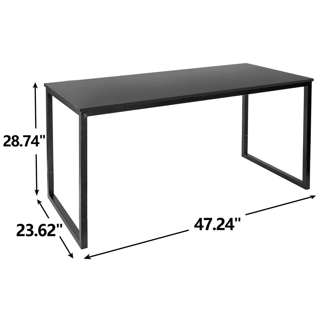 Black Rectangular Computer Desk A8662