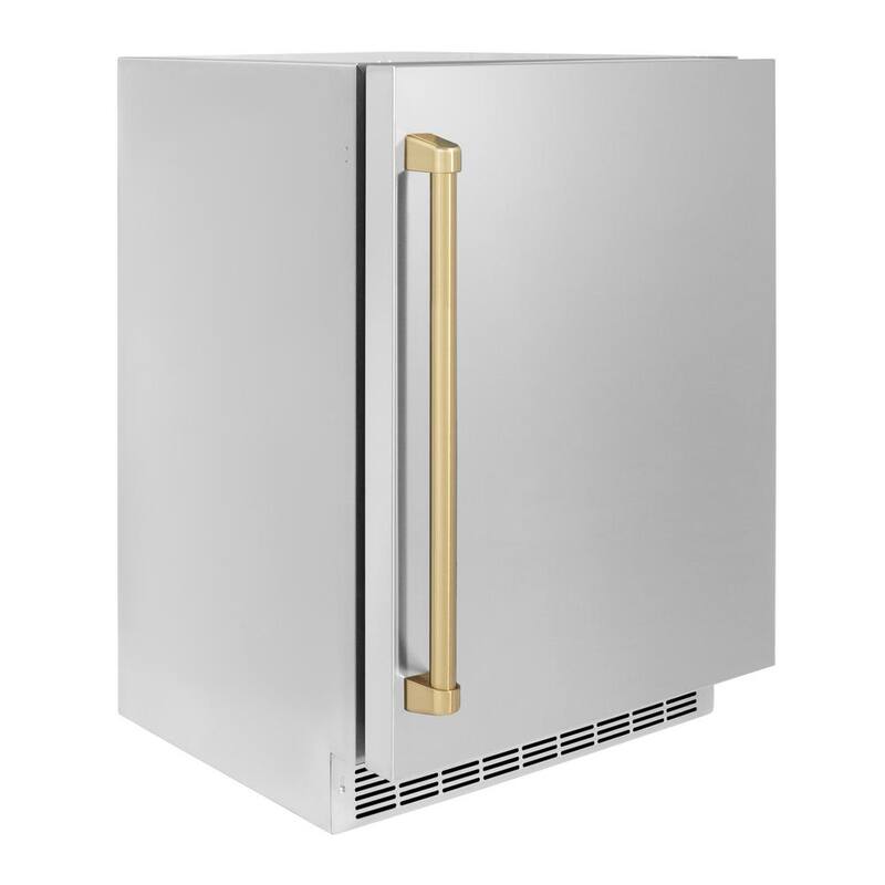 24 in. Single Zone Beverage Fridge with Stainless Door W477