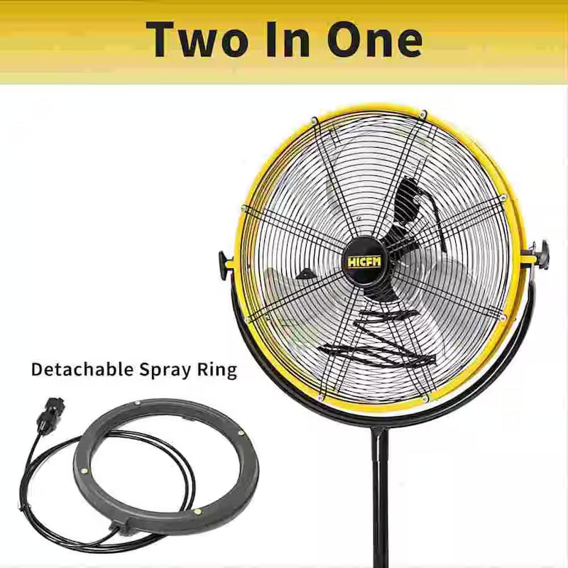20 in. Outdoor Misting Fan with Enclosed Motor Q226