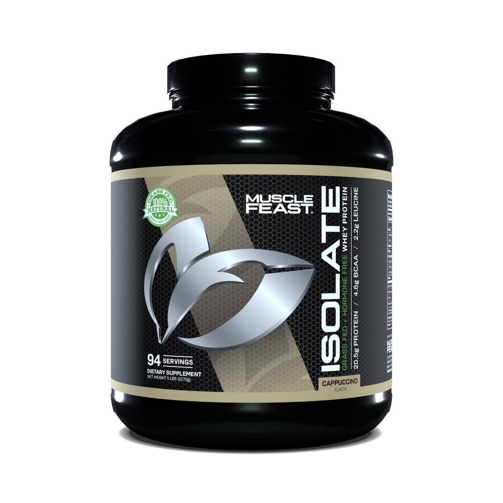 100% Pure Whey Protein Isolate Powder Cappuccino 5 lb U20049