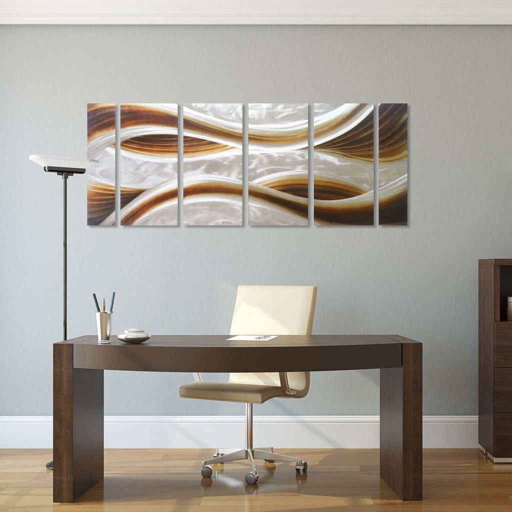 3D Metal Wall Art 6-Panels 24 x 65 M2765
