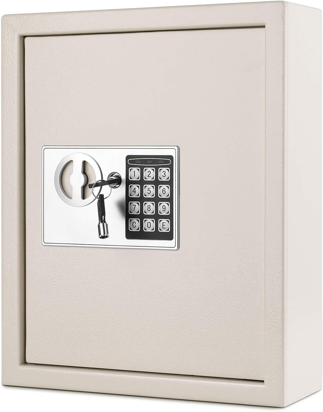 Black Wall Mounted Key Cabinet with 40 Key Holder, Pack of 2 S720