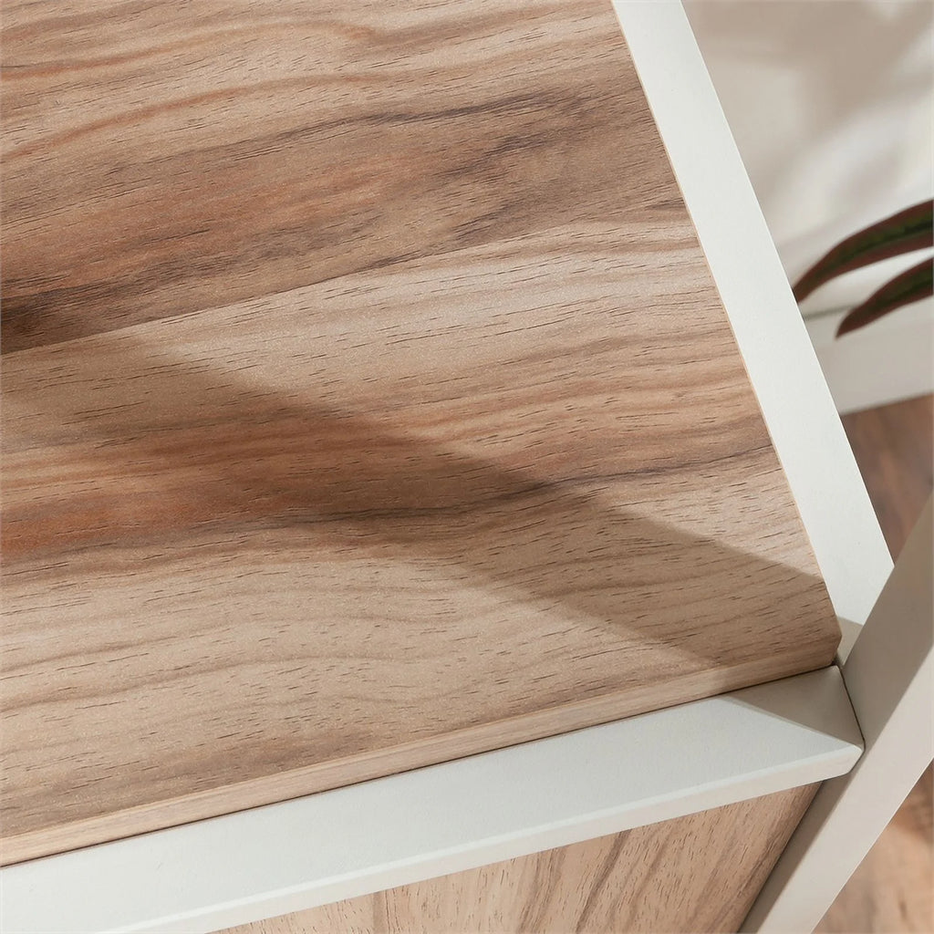 Kiln Acacia Brown Engineered Wood Bookcase D686
