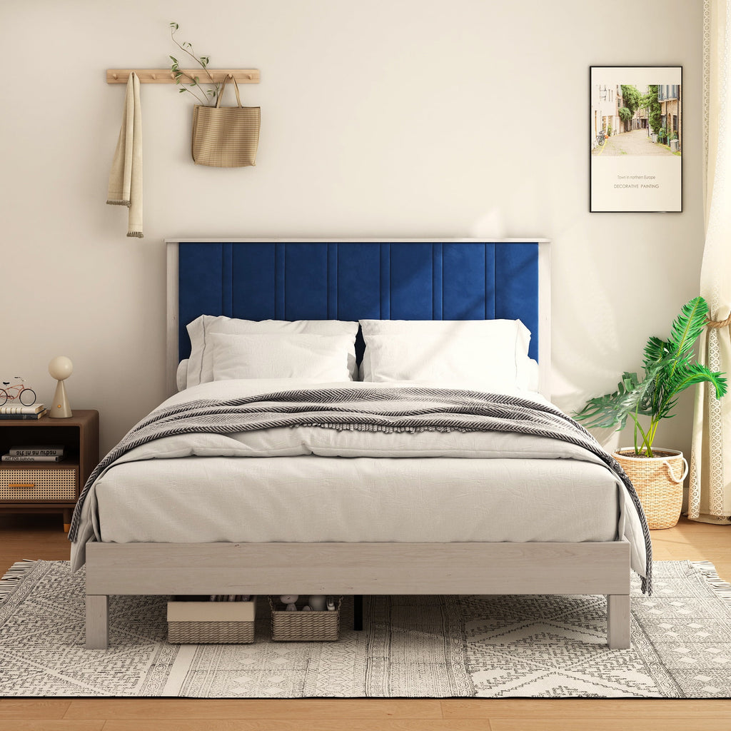 King Wood Bed Frame with Headboard M31154