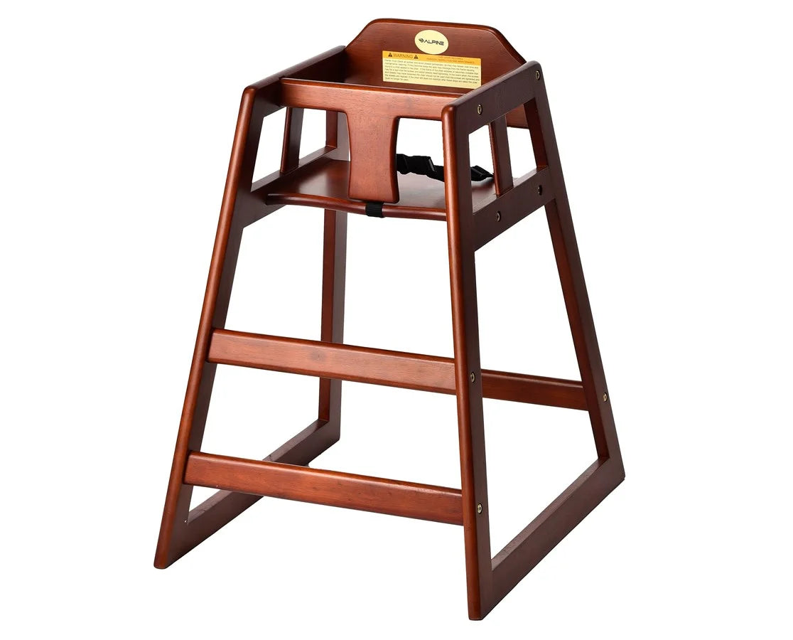 Espresso Rubberwood High Chair, 2 Pack V93121