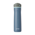 24 oz Stainless Steel Water Bottle with Straw Lid H25401
