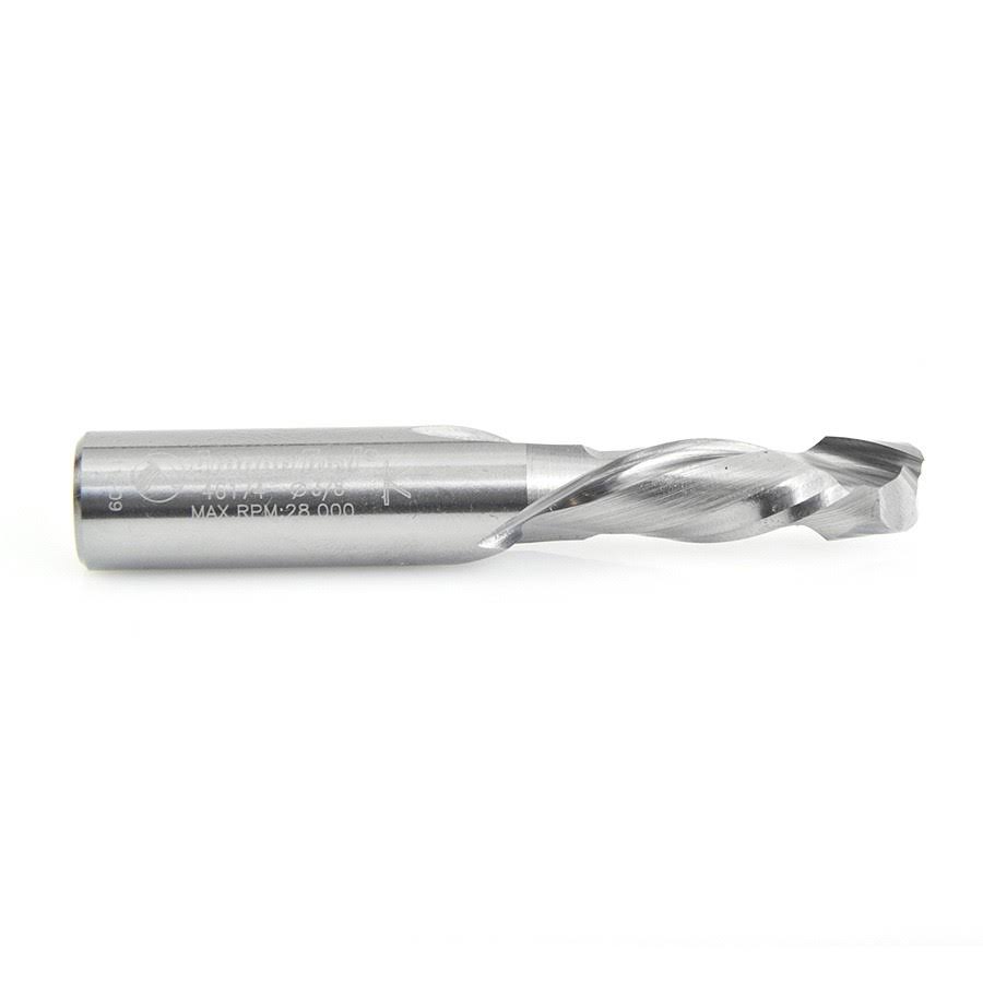 Solid Carbide Compression Spiral 3/8 Dia x 1 inch x 1/2 Shank B3752