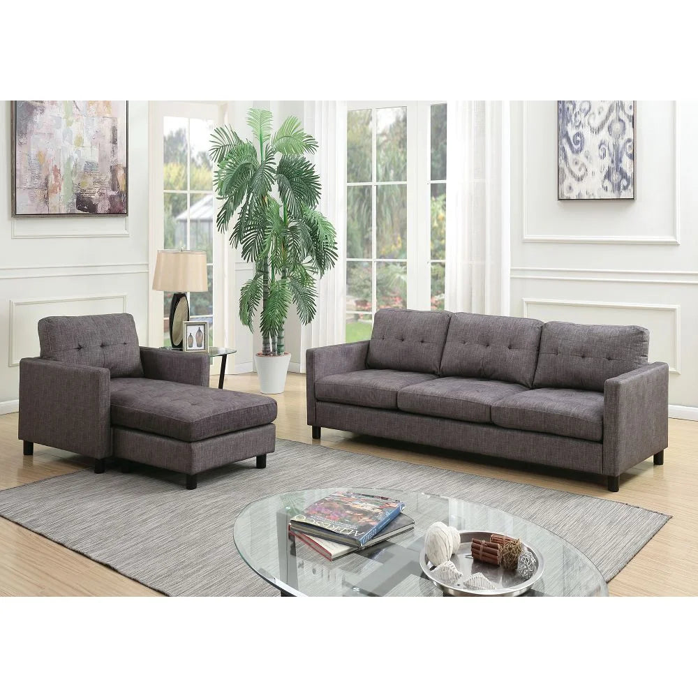 Gray Fabric Sectional Sofa Z61921