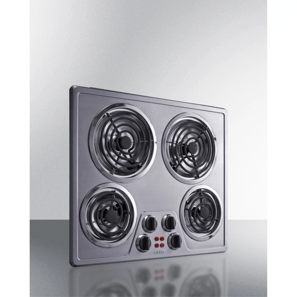 24 Wide 240V 4-Burner Coil Cooktop Z6116