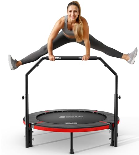 40"/48" Foldable Mini Trampoline with Adjustable Foam Handle C6148