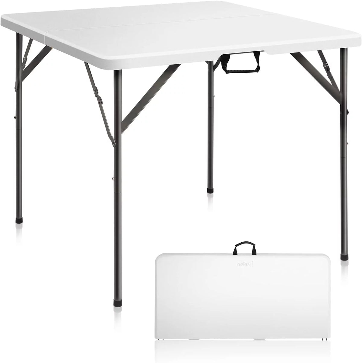 34" White Granite Bi-Folding Plastic Table N306